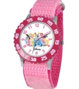 Help your kids stay on time with this fun Time Teacher watch from Disney. Featuring your favorite Disney princesses, the hour and minute hands are clearly labeled for easy reading.