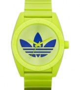 Kick it old school with this vibrant sport watch from adidas.