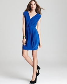 Aqua Dress - Coco Drape Front Aqua Dress - Coco Drape Front