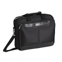 For the business person on-the-go, this lightweight briefcase fits most 17 laptops. Checkpoint-friendly design features a front panel ticket pocket. Trolley system compatible. Fully lined interior. For the business person on-the-go, this lightweight briefcase fits most 17 laptops. Checkpoint-friendly design features a front panel ticket pocket. Trolley system compatible. Fully lined interior.