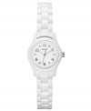 This fresh watch from GUESS helps you look crisp with bright whites and crystal shimmer.