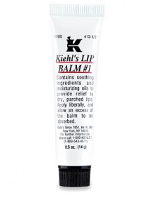 Take it everywhere. Lip Balm #1, a soothing, moisturizing treatment for chapped or dry lips, relieves the discomfort of dryness and leaves lips soft and supple. 0.5 oz. Take it everywhere. Lip Balm #1, a soothing, moisturizing treatment for chapped or dry lips, relieves the discomfort of dryness and leaves lips soft and supple. 0.5 oz.