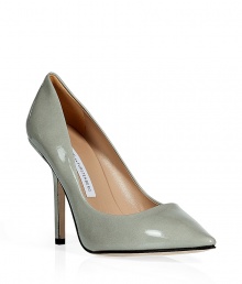 Stylish pumps in fine, medium grey patent leather - A true classic, sophisticated and versatile - Pointed toe and low vamp - Slim yet sturdy high heel - Elegant black piping detail - Ideal for day or evening, seamlessly transitions from the office to cocktails - Pair with a wrap dress, pencil skirt or wide-leg trouser Stylish pumps in fine, medium grey patent leather - A true classic, sophisticated and versatile - Pointed toe and low vamp - Slim yet sturdy high heel - Elegant black piping detail - Ideal for day or evening, seamlessly transitions from the office to cocktails - Pair with a wrap dress, pencil skirt or wide-leg trouser