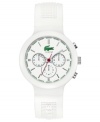 Set your style in a fresh direction with this Borneo collection sport watch from Lacoste L!VE.