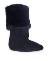 THE LOOKFaux fur-and-fleece boot insertTHE FITOverlap, 7THE MATERIALPolyesterORIGINImported