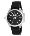 Designed with timeless styling in mind, this D&G timepiece is covered with sleek details and rich leather.