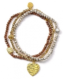 Lend your look a hit of bohemian sparkle with Good Charma's bracelet set. These beaded strands are at their hippie chic best paired with this season's lush tones and textures. Lend your look a hit of bohemian sparkle with Good Charma's bracelet set. These beaded strands are at their hippie chic best paired with this season's lush tones and textures.