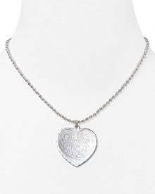 Evoke a sentimental mood with Good Charma's heart pedant. Clasp on the coquettish style and express affection for your cool crush (and jewelry shopping).