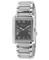 A classic steel watch from Kenneth Cole New York with a sophisticated case.