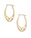 These 14k gold hoop earrings are perfect for everyday.