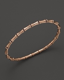 From the Bamboo Collection, a sleek bangle in 18k pink gold. By Gucci. From the Bamboo Collection, a sleek bangle in 18k pink gold. By Gucci.