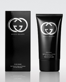 Young, fearless, with impeccable taste, the wearer of Gucci Guilty Pour Homme is a hero for our age – exuding charisma and more than a little dangerous. Gucci Guilty Pour Homme is an intense and individual contemporary fougère that provokes as it seduces. The scent seizes hold of the senses with a heady cocktail of invigorating Italian lemon and mandarin alongside crushed green leaves, fresh lavender and a defiant punch of pink pepper. The effect is both remarkable and uncompromisingly alluring. Experience the fragrance of Gucci Guilty Pour Homme with this all-over shampoo. Young, fearless, with impeccable taste, the wearer of Gucci Guilty Pour Homme is a hero for our age – exuding charisma and more than a little dangerous. Gucci Guilty Pour Homme is an intense and individual contemporary fougère that provokes as it seduces. The scent seizes hold of the senses with a heady cocktail of invigorating Italian lemon and mandarin alongside crushed green leaves, fresh lavender and a defiant punch of pink pepper. The effect is both remarkable and uncompromisingly alluring. Experience the fragrance of Gucci Guilty Pour Homme with this all-over shampoo.