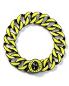 The fashion pack can't get enough of color, and in bright lime this MARC BY MARC JACOBS' hematite-plated link bracelet is a fun way to work the trend.