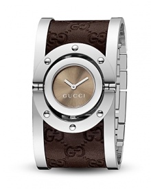 Glamorously versatile, the Twirl watch is characterized by its evocative look and innovative design: the case turns on itself, transforming the Twirl from timepiece to chic bracelet in a single motion. The variety in color and materials confirms the versatility and practical luxury of the Twirl watch. Glamorously versatile, the Twirl watch is characterized by its evocative look and innovative design: the case turns on itself, transforming the Twirl from timepiece to chic bracelet in a single motion. The variety in color and materials confirms the versatility and practical luxury of the Twirl watch.