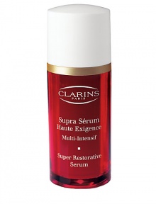 Named Best Anti-Aging Serum by Shape magazine and Best of Beauty Skincare by More magazine. New Super Restorative Serum. An intensive breakthrough treatment that helps replenish, lift, and renew skin challenged by natural hormonal changes due to the aging process. 1.06 oz. Made in France. Named Best Anti-Aging Serum by Shape magazine and Best of Beauty Skincare by More magazine. New Super Restorative Serum. An intensive breakthrough treatment that helps replenish, lift, and renew skin challenged by natural hormonal changes due to the aging process. 1.06 oz. Made in France.