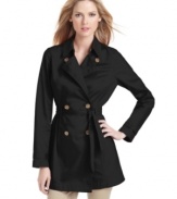 With classic styling, add this MICHAEL Michael Kors trench coat to your spring outerwear collection!