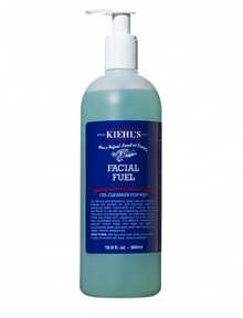 NEW LARGE SIZE. Formulated with caffeine, vitamins and citrus, re-energize and invigorate your complexion with this advanced cleanser. Efficient and energizing, the formula thoroughly removes dirt, surface oil, and impurities without an over-drying effect, while helping the skin resist environmental stress. Made in USA. 16.9 oz. NEW LARGE SIZE. Formulated with caffeine, vitamins and citrus, re-energize and invigorate your complexion with this advanced cleanser. Efficient and energizing, the formula thoroughly removes dirt, surface oil, and impurities without an over-drying effect, while helping the skin resist environmental stress. Made in USA. 16.9 oz.