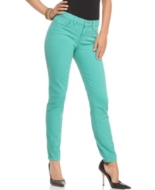 Get a case of the blues with these brightly colored jeggings from GUESS? ... pair with sky-high heels to elongate the line!