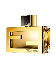 Fan di FENDI is a pure object of desire. A glamorous piece of sensual gold. The Eau de Parfum is an exciting fragrance, a sexy scent for the skin: radiant, sensual, and addictive. Top Notes: Pear, black currant accord, tangerine, pink peppercorn. Heart Notes: Damascena rose, yellow jasmine. Base Notes: Soft leather accord, patchouli. Fan di FENDI is a pure object of desire. A glamorous piece of sensual gold. The Eau de Parfum is an exciting fragrance, a sexy scent for the skin: radiant, sensual, and addictive. Top Notes: Pear, black currant accord, tangerine, pink peppercorn. Heart Notes: Damascena rose, yellow jasmine. Base Notes: Soft leather accord, patchouli.