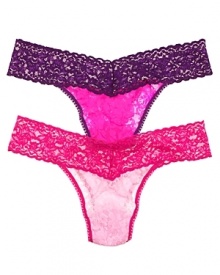 A colorful addition to your intimate ensemble, Hanky Panky's Colorplay thong blends comfort with sexy style. A colorful addition to your intimate ensemble, Hanky Panky's Colorplay thong blends comfort with sexy style.