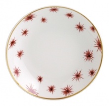From Bernardaud, jewel-like shapes inspired by the 1940's and an exuberant design imbue this dinnerware pattern with a baroque and precious quality. Etoiles's bold styling offers a new interior aesthetic full of whimsy. From Bernardaud, jewel-like shapes inspired by the 1940's and an exuberant design imbue this dinnerware pattern with a baroque and precious quality. Etoiles's bold styling offers a new interior aesthetic full of whimsy.
