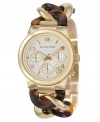 Dance your way through the day with this inspiring Runway Twist watch by Michael Kors.