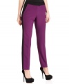 A colorblocked stripe at the side of each leg gives these Vince Camuto pants bold edge.