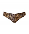 Turn up the heat with this ultra-sexy thong from D&G Dolce & Gabbana - Classic thong cut with all-over leopard print, front logo detail - These panties are perfect under any outfit or paired with a matching bra for stylish lounging