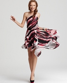 Halston Heritage Dress - One Shoulder Blouson Halston Heritage Dress - One Shoulder Blouson