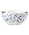A classic beauty, the Blue Meadow vegetable bowl features delicate blooms rooted in fuss-free Pfaltzgraff stoneware. Crisp blue highlights in pure white refresh country settings with effortless elegance.