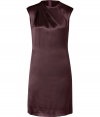 Alluring and feminine, Ralph Lauren Blacks silk charmeuse dress is a chic choice for evening elegance - Round neckline, sleeveless, hidden back zip - Softly tailored fit - Wear to cocktails with statement heels and a sleek clutch
