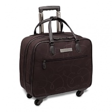 Compact and versatile, this bag is made for the person on-the-go. Front compartment features zip pocket divider system for holding files and leather trimmed organizer to hold business cards, phone, etc. Rear compartment features built in padded computer sleeve and slash pocket. Dark nickel hardware. Compact and versatile, this bag is made for the person on-the-go. Front compartment features zip pocket divider system for holding files and leather trimmed organizer to hold business cards, phone, etc. Rear compartment features built in padded computer sleeve and slash pocket. Dark nickel hardware.