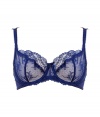 Lace-laden and ultra romantic, this bra from Elle MacPherson Intimates bring a sexy touch to any look - Underwire, three-quarter cups with lace overlay and bow, adjustable thin straps with bow, back hook and eye closure - Perfect under virtually any outfit
