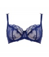 Lace-laden and ultra romantic, this bra from Elle MacPherson Intimates bring a sexy touch to any look - Underwire, three-quarter cups with lace overlay and bow, adjustable thin straps with bow, back hook and eye closure - Perfect under virtually any outfit