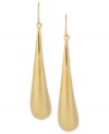 Teardrops of joy. This pair of earrings from Robert Lee Morris, crafted from gold-tone mixed metal, will leave you looking and feeling good for any occasion. Approximate drop: 3-1/4 inches.