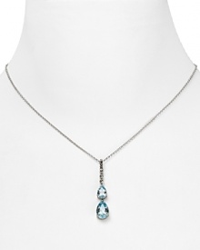 Delicate and dainty, Judith Jack's blue topaz pendant has heirloom-style elegance. Delicate and dainty, Judith Jack's blue topaz pendant has heirloom-style elegance.