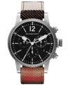 Dress your wrists in iconic check patterns with this chronograph timepiece from Burberry.