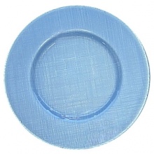 This glass charger adds incredible dimension to any table setting. Dishwasher and microwavable safe. This glass charger adds incredible dimension to any table setting. Dishwasher and microwavable safe.