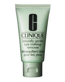 Clinique's gentlest eye make- up remover ever. This rich creamy lotion spreads evenly and quickly, while effectively removing all signs of makeup. As gentle to the eyes as tears. Appropriate for all skin types. Clinique's gentlest eye make- up remover ever. This rich creamy lotion spreads evenly and quickly, while effectively removing all signs of makeup. As gentle to the eyes as tears. Appropriate for all skin types.