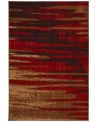 Presenting blended waves of striking colors, the Kaleidoscope Magma area rug brings vibrant nature-inspired style to your home. Completely crafted in the USA, it is woven of soft, durable olefin in a lush pile that withstands heavy traffic anywhere in the home.