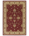 Evoking classing Persian patternwork in a red, gold and ebony ground, the Tamena area rug from Couristan offers intricate beauty for your floors. Woven of heat-set Courton™ polypropylene, a synthetic fiber that's meticulously crafted for durability.