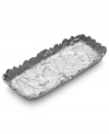 Petal to the metal. Mikasa's rectangular Botanical Flower platter creates a fresh presentation with lifelike texture and shaping in radiant nickel plate.
