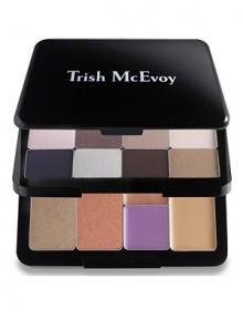 Trish's pocketable Little Black Card Effortless Beauty includes a feature-enhancing palette for eyes, face and lips plus concealer enabling you to create an effortlessly beautiful look anytime, anywhere. The mirrored, double-decker compact features shadows ranging from the most delicate pink to the deepest amethyst paired with the perfect washes of color for the face and lips. Trish's pocketable Little Black Card Effortless Beauty includes a feature-enhancing palette for eyes, face and lips plus concealer enabling you to create an effortlessly beautiful look anytime, anywhere. The mirrored, double-decker compact features shadows ranging from the most delicate pink to the deepest amethyst paired with the perfect washes of color for the face and lips.