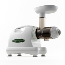 Engineered in a heavy duty, commercial construction for quiet operation and long life, Omega's Nutrition Center juicer operates at a low speed, resulting in minimal heat buildup and promoting healthy enzymes and longer lasting juices. Engineered in a heavy duty, commercial construction for quiet operation and long life, Omega's Nutrition Center juicer operates at a low speed, resulting in minimal heat buildup and promoting healthy enzymes and longer lasting juices.