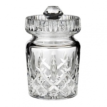 A jam jar in sublime crystal hosts jellies and preserves and makes a graceful and elegant display in your home. A jam jar in sublime crystal hosts jellies and preserves and makes a graceful and elegant display in your home.