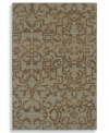 A blend of traditional and contemporary design elements, this unique piece displays an inviting, weathered look in chic blue-green colorways. Plush New Zealand wool gives the rug a soft surface that holds up in the busiest rooms in your home.
