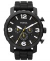 Fossil's Nate collection highlights durable watches designed for the adventurous man.