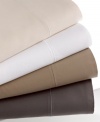 Five star elegance, complete comfort. Boasting 700-thread count Egyptian cotton, this Hotel Collection sheet is extra soft and adds a calming effect to your bed with a solid earth tone hue.