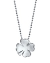 Charm them with this sterling silver pendant from Alex Woo. If little, it's delicate four-leaf clover lends a little luck to every look.