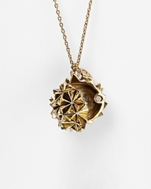 Nicole Richie's haute hippie aesthetic is perfectly captured in her label House of Harlow 1960. This spiked pendant is a toughened up take on the classic locket necklace. Nicole Richie's haute hippie aesthetic is perfectly captured in her label House of Harlow 1960. This spiked pendant is a toughened up take on the classic locket necklace.